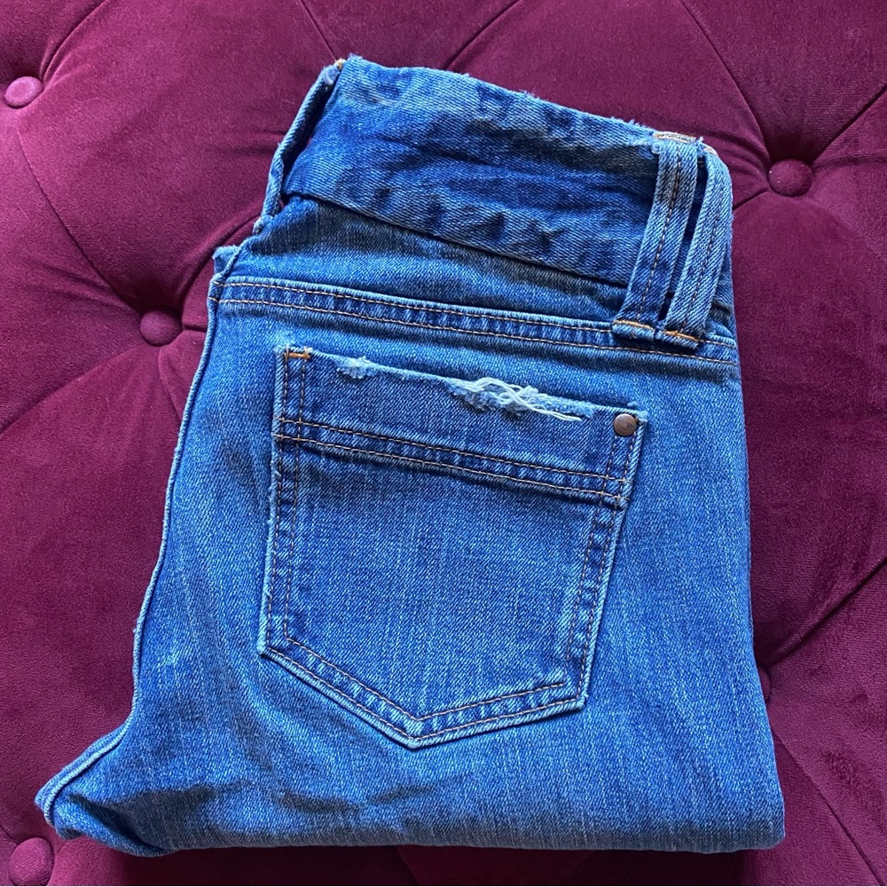 GAP Curvy Low Rise Boot Cut Denim Jeans size 4L 4